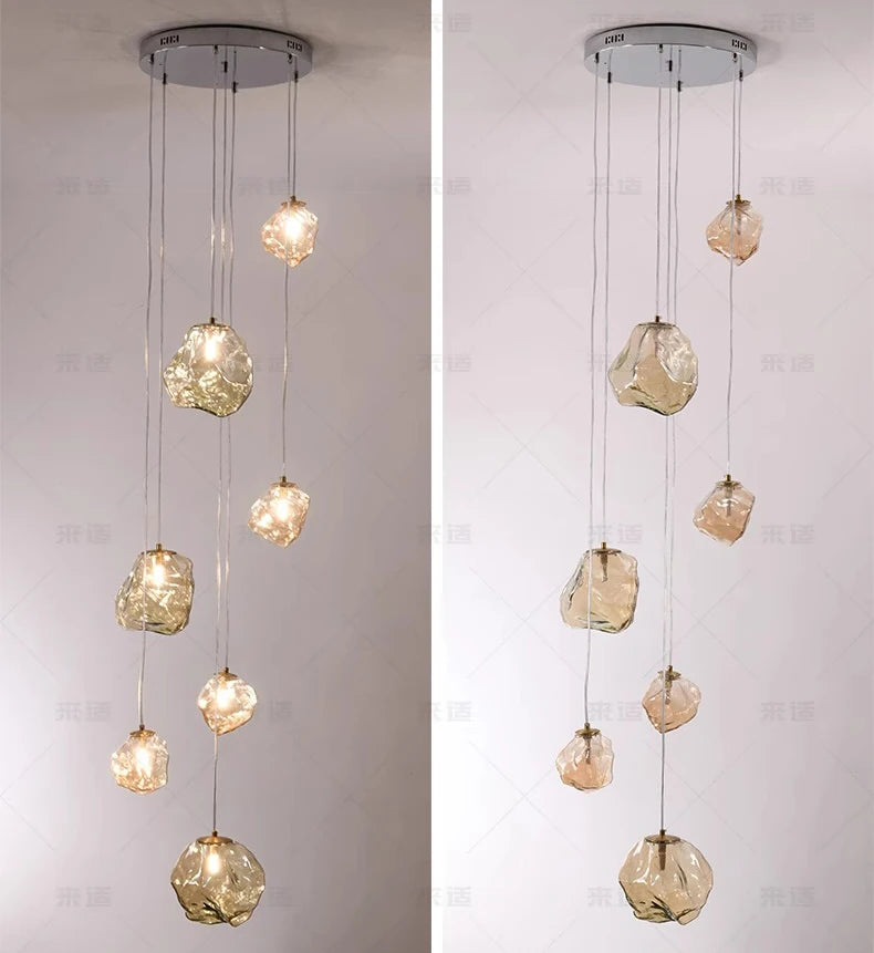 Modern LED Staircase Pendant Chandelier