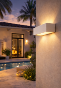 Aluminum LED Outdoor Porch Wall Sconce – IP65 Waterproof