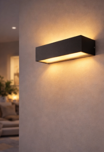 Aluminum LED Outdoor Porch Wall Sconce – IP65 Waterproof