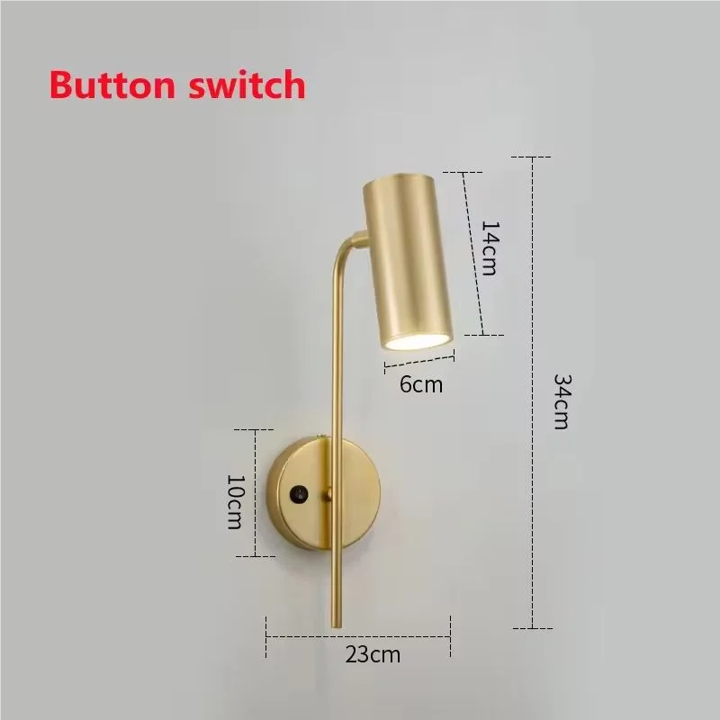 Minimalist LED Rotatable Wall Light with Switch