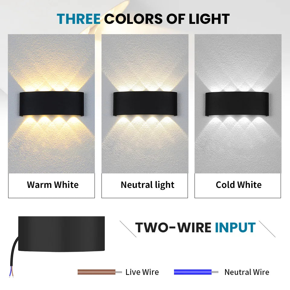 Minimalist IP66 LED Wall Light