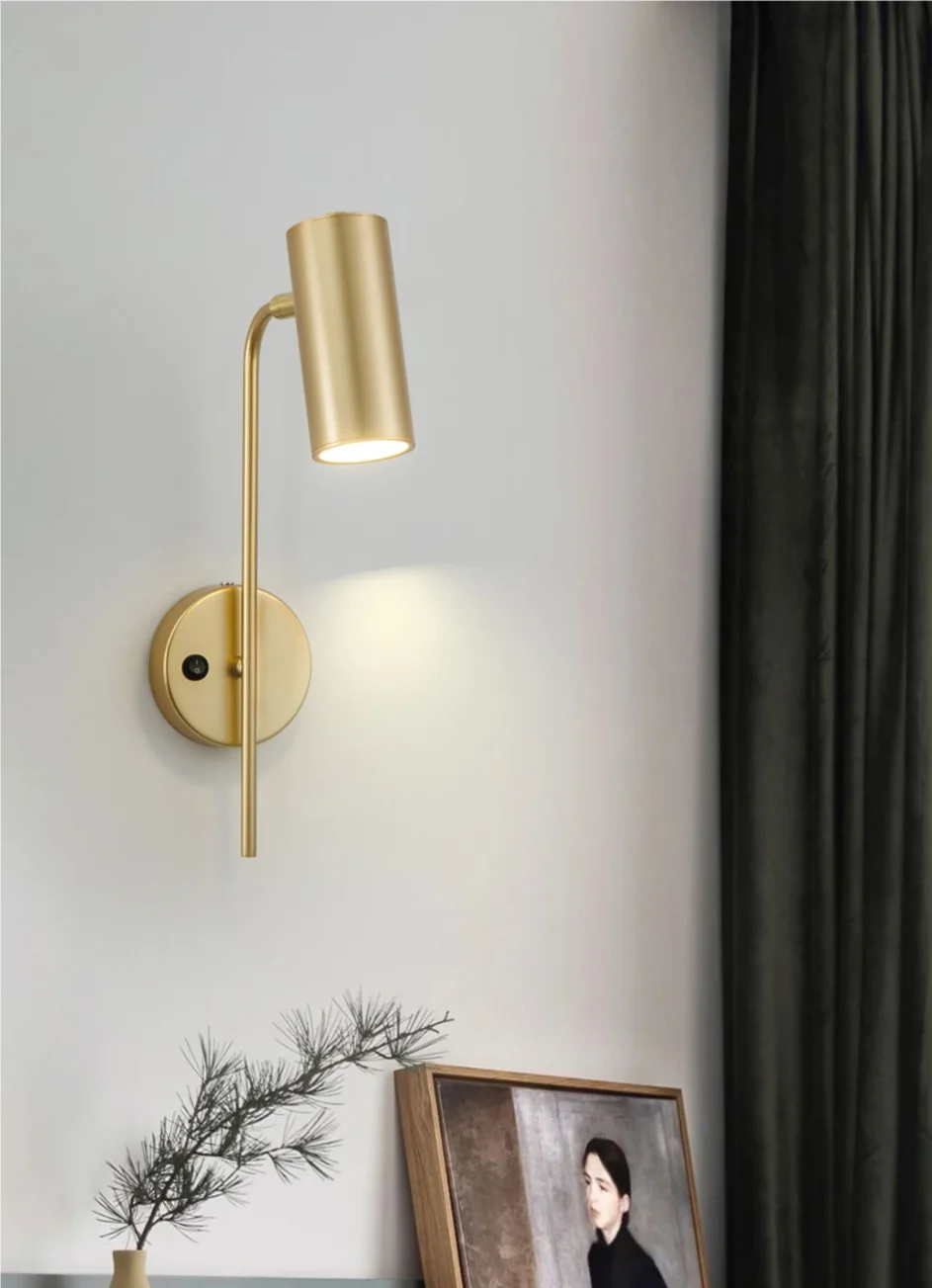 Minimalist LED Rotatable Wall Light with Switch