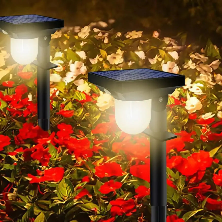 Solar Motion Sensor LED Landscape Porch Light