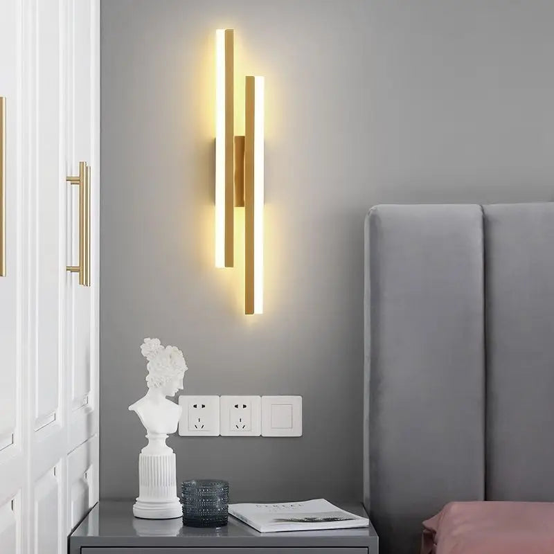 Copper Accent Acrylic LED Wall Sconce