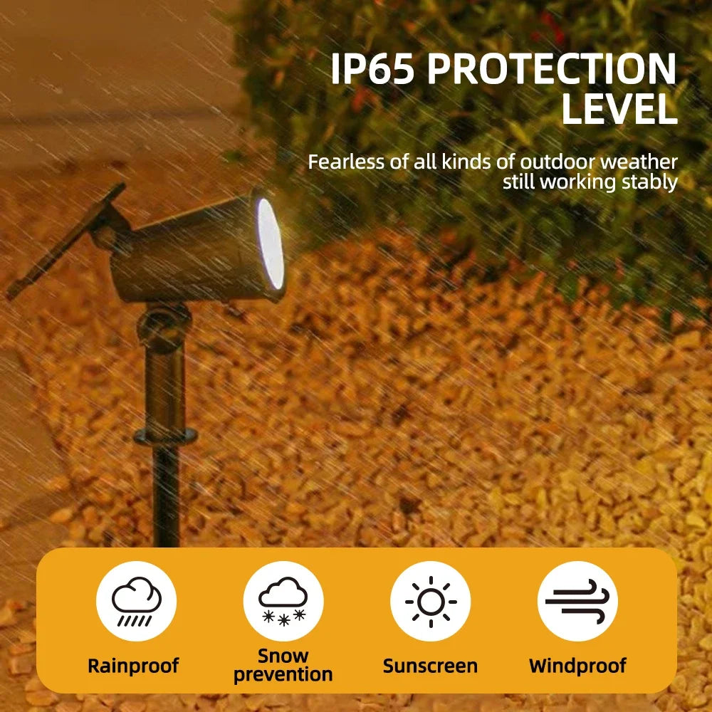 RGB Solar LED Spot Lights – Adjustable Brightness