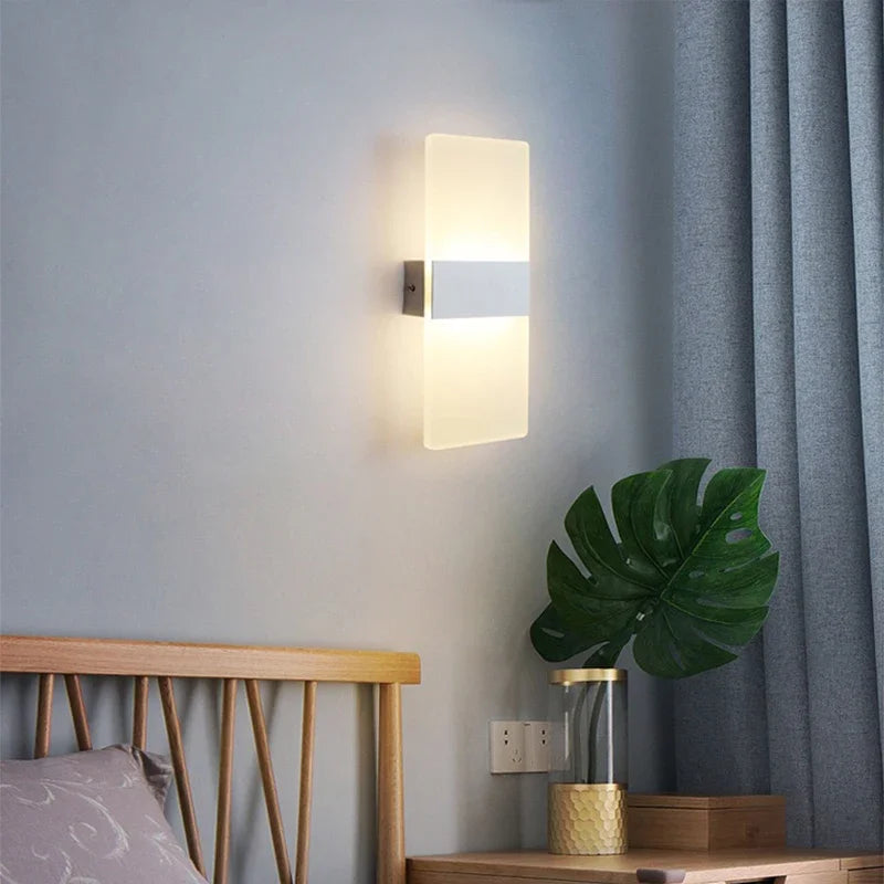 Minimalist Acrylic LED Long Wall Light