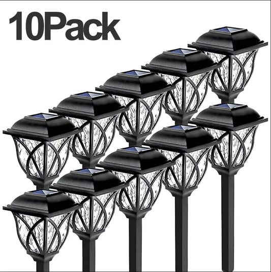 1-10 Pack Solar Yard Lights Heldere Gazonverlichting Outdoor Waterdichte Led Solar Pathway Lights Landschap Path Lights