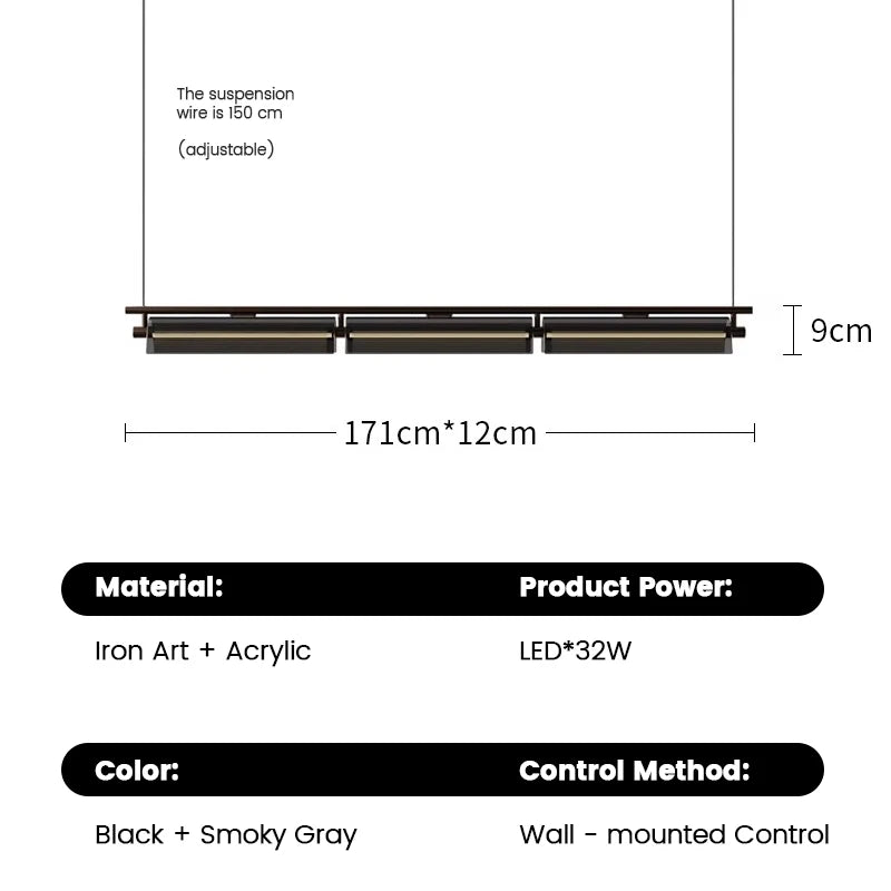 Minimalist LED Pendant Light for Kitchen & Dining Room