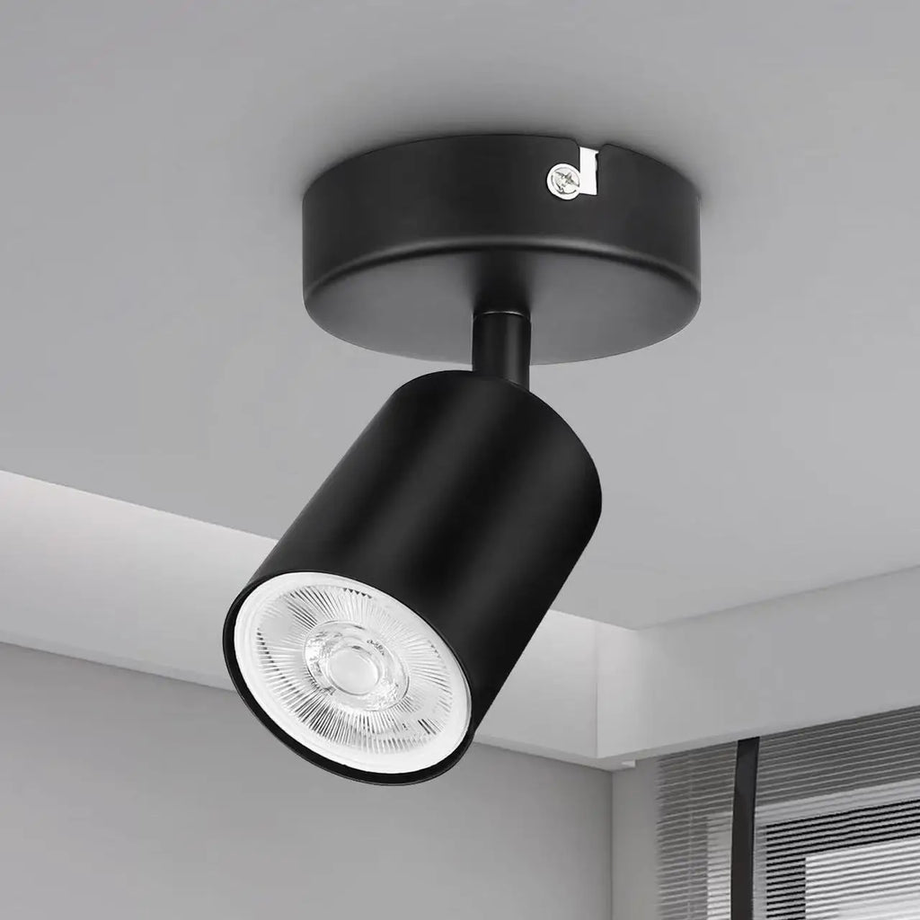 Modern GU10 LED Ceiling Light – Black