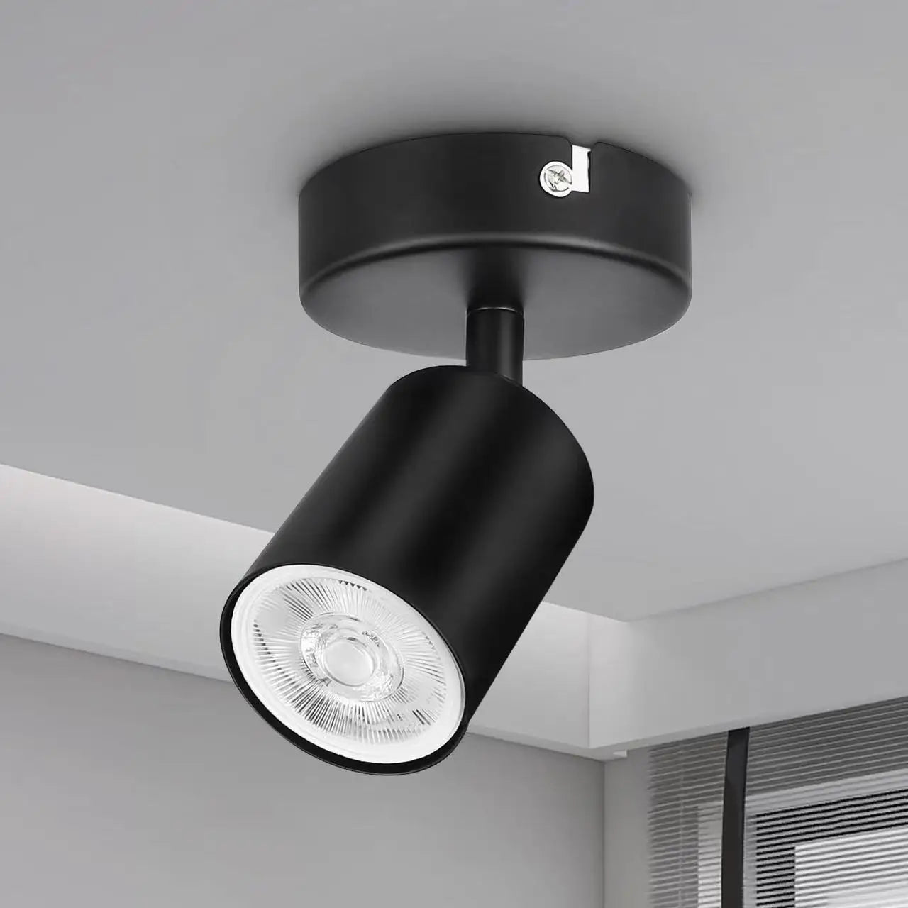 Modern GU10 LED Ceiling Light – Black