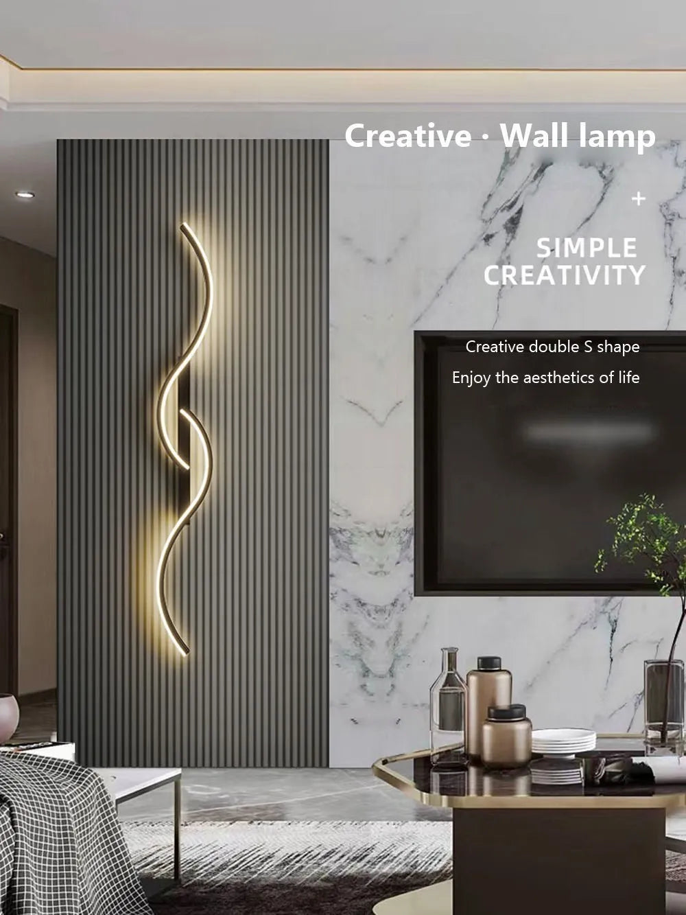Minimalist LED Long Strip Wall Sconce