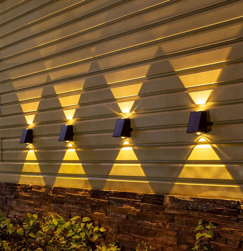 Solar LED Up & Down Outdoor Wall Light