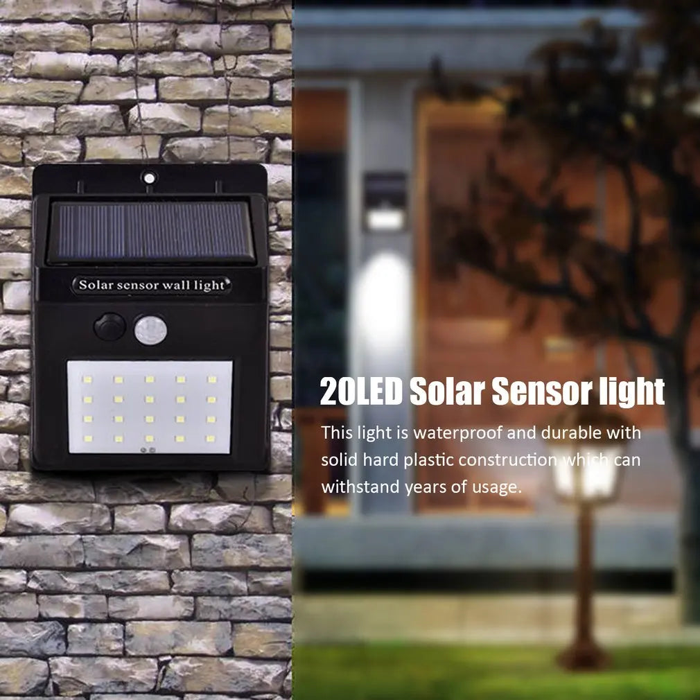 Solar LED Motion Sensor Outdoor Wall Light