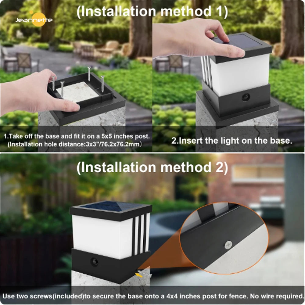 Solar LED Outdoor Post & Fence Light