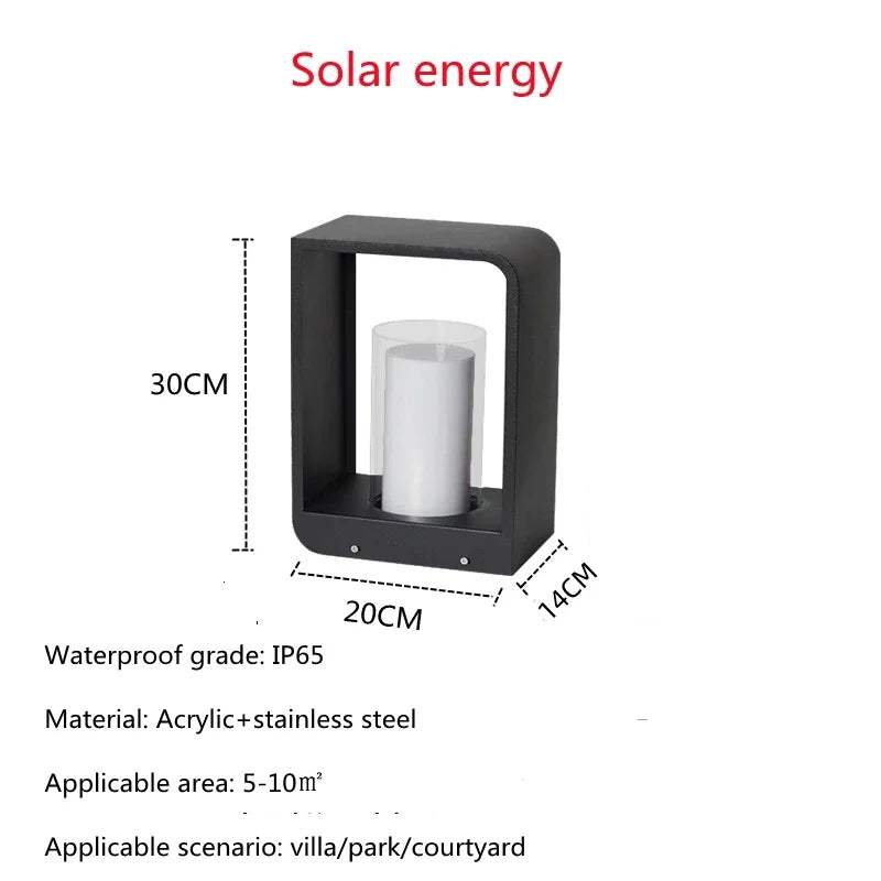 Solar LED Landscape Fence & Lawn Light