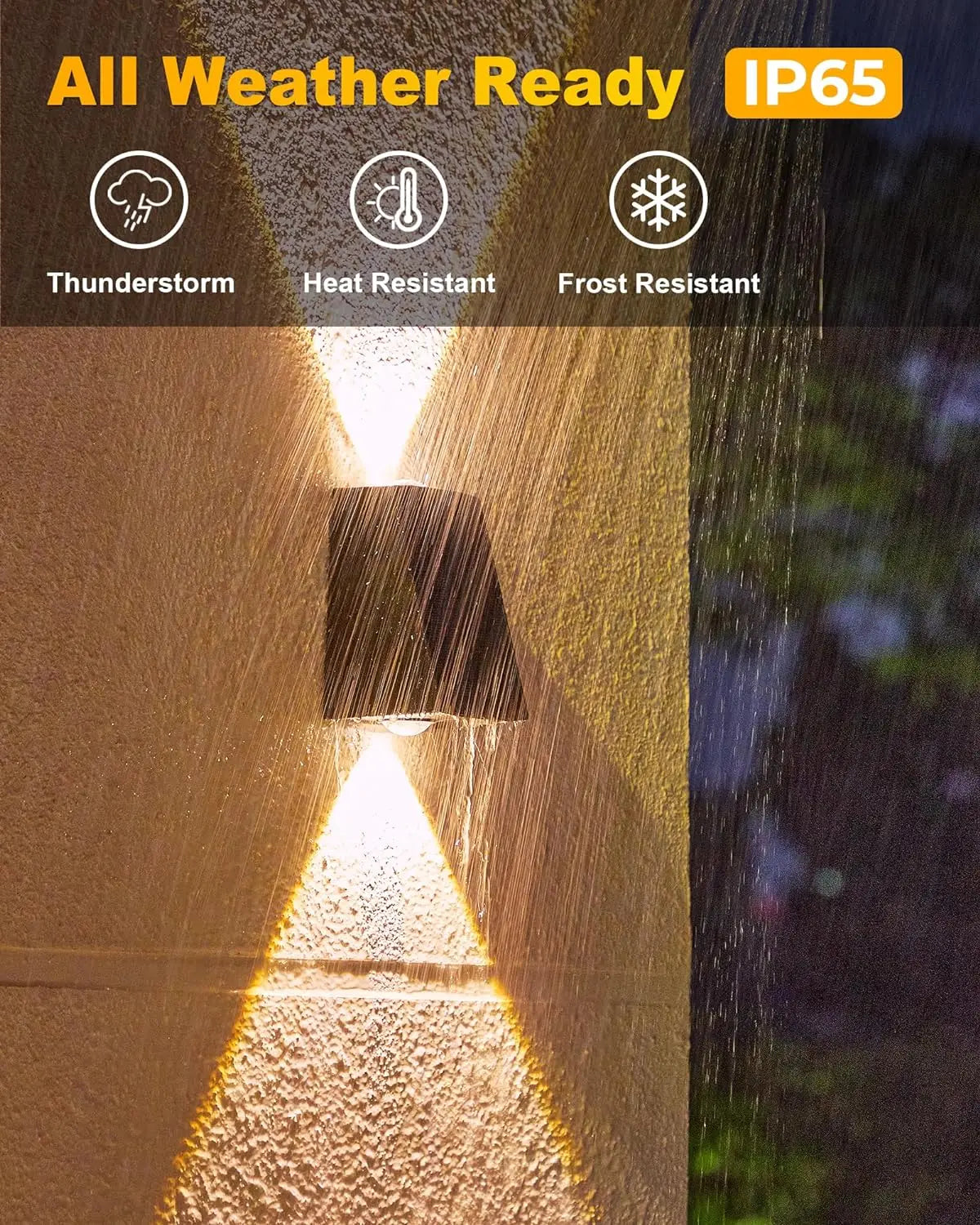 Solar LED Up & Down Outdoor Wall Light