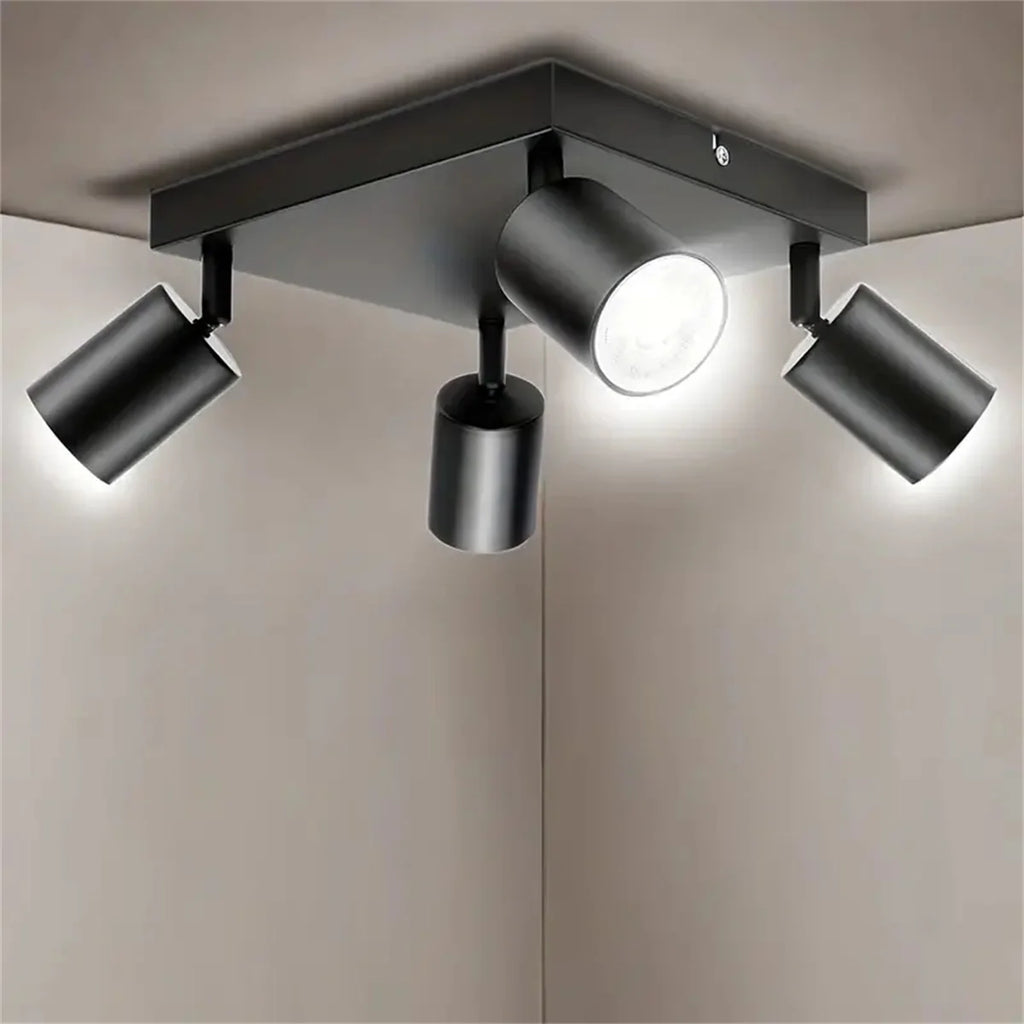 Modern GU10 LED Ceiling Light – Black